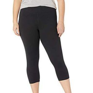 Just My Size Black Stretch Capri Activewear - Size 2X - NEW